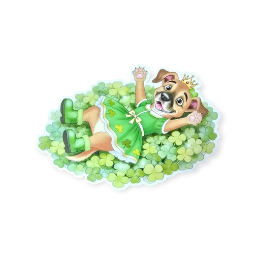 Princess Bella Clover Princess Sticker – Cute Dog Vinyl for Journals & Planners - Etsy