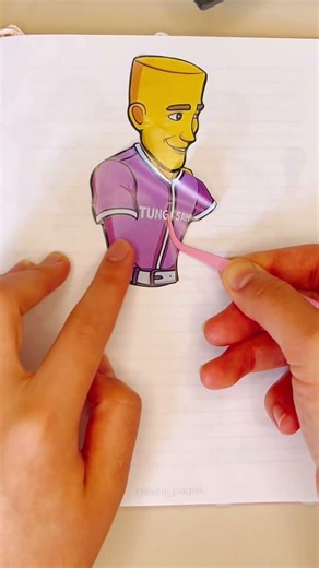 I Made Tung Tung Tung Sahur from Stickers 😭 #sticker #viral #diy #tungtungtungsahur