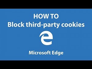 Microsoft Edge - How to block/disable third-party cookies [4K]