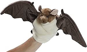 Bat Hand Puppet 9 inches Long, 16 inches Span, 25cm Long, 44cm Span, Plush Toy, Soft Toy, Stuffed Animal 3472