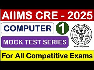 AIIMS CRE Computer Mock Test #1 - For All Group Codes - Study Portal Academy !!