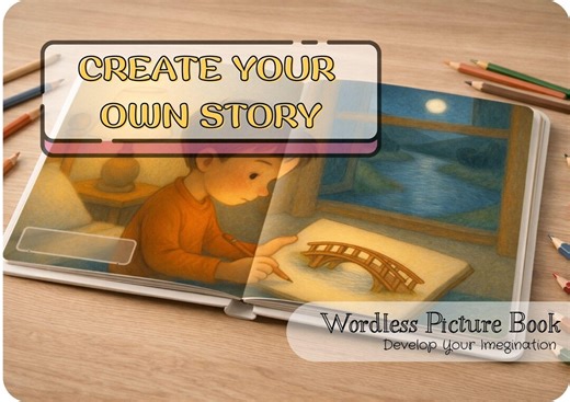 Wordless Picture Book – Friendship Storytelling for Kids (A4 PDF Download) - Etsy