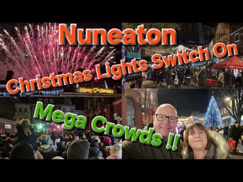 Nuneaton Christmas Lights Switch On 2025 | Massive Crowds, Fireworks & Festive Fun