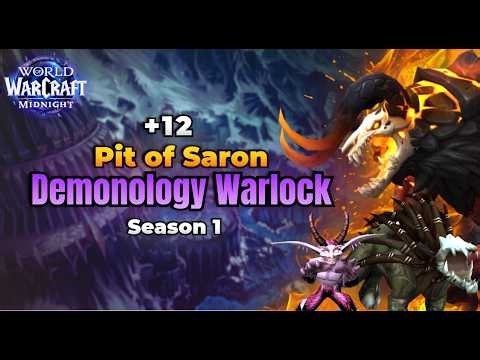 This Diabolist Build IS INSANE! | +12 Pit of Saron | Demonology Warlock | Midnight Season 1 Mythic+