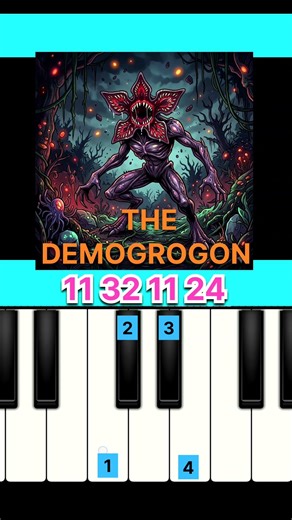stranger things demogrogon theme piano tutorial #piano #pianotutorial #strangerthings