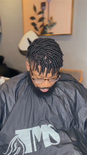 Starter locs with freeform parts for a natural start. #starterlocs #starterlocstyles #loccare #locs