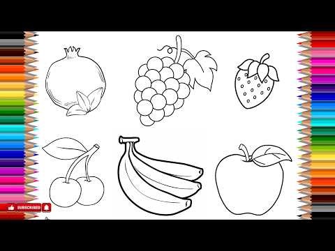 This SIMPLE Fruit Drawing Trick Makes Coloring FUN 😍🍉