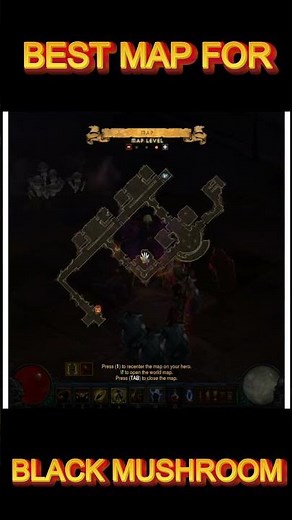 Unlock the secrets of the black mushroom location in diablo III easy farming tips #gameshorts