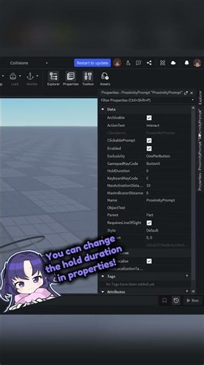 how to use a proximity prompt #roblox #robloxstudio #robloxshorts