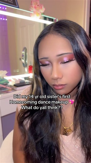 Homecoming dance makeup #makeuptutorial #makeup #makeuptips #shorts #shortvideo