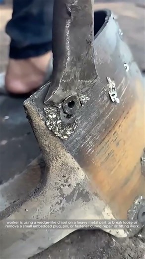 Driving Out a Stuck Metal Plug or Pin