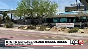 RTC received a grant of nearly $5M to replace older diesel fuel buses with hydrogen fuel buses. RTC says replacing the buses will improve air quality, safety and service for all of Las Vegas. | FOX5 Las Vegas