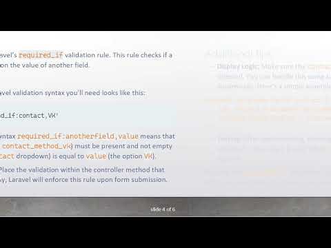 Ensuring Required Fields in Laravel Forms with required_if Validation