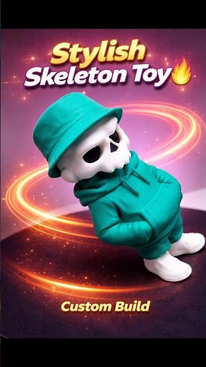 Stylish Skeleton Toy 🔥 Custom Build #3dprinting