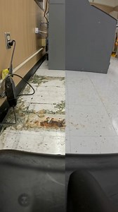 Stripping off years of buildup under a coin machine. #Proshinefloors #thefloorguyexperiencepodcast #restore #cleaninghacks #cleaning #stripwax | Dustin Blaylock