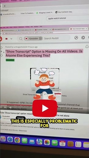 YouTube Show Transcript Option Is Missing!!? #shorts