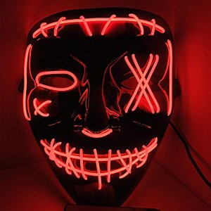 Watch Halloween LED Light Up Mask on Amazon Live