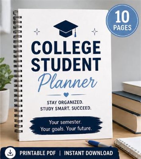 College Student Planner Printable PDF | Assignment, Study & Project Tracker - Etsy