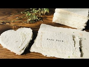 紙を作りました／handmade paper／手漉き紙
