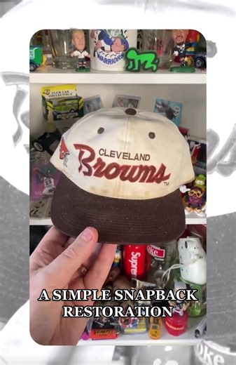 A very straightforward vintage snapback restoration. #fyp #vintageclothes #vintagesnapbacks #90sfashion #restoration