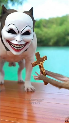 Ghost Mask Prank Monkey Edition