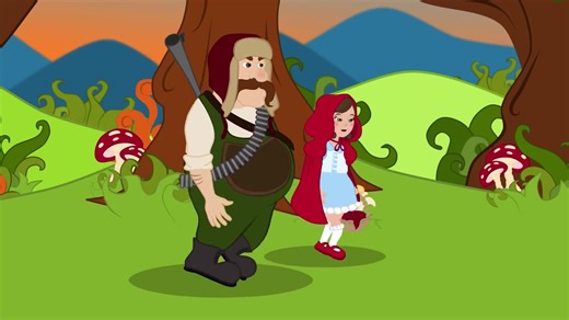 【英语童话】小红帽 (原版)+7首童歌