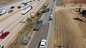 42K views · 192 reactions | An Arkansas National Guard vehicle crashed on Interstate 30 in Little Rock, closing one lane of traffic. More on the crash here: https://katv.com/news/local/video-arkansas-national-guard-vehicle-rolls-over-on-interstate-no-injuries-reported | KATV Channel 7 | Facebook