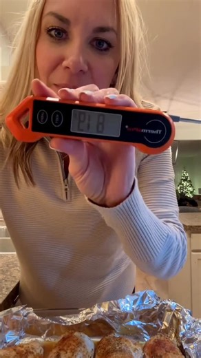 Abby Mullins on Instagram: "The secret to perfect chicken? Apparently, a digital meat thermometer. In my 20 years of independently baking chicken, it wasn’t until I was given one recently for my sour dough baking that I’ve used it to test the temperature of my meat! Game changer! Also, my perfect chicken recipe: • preheat oven to 435° • line baking sheet or glad pan with foil • coat chicken with olive oil on both sides then season generously with salt, pepper, garlic powder, Italian seasoning an