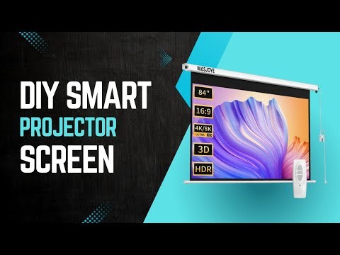 DIY Motorised Smart Projector Screen Setup | Control with Alexa, Google Home or Home Assistant