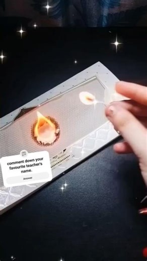 Easy Diy burning card for teachers day | #diy #craft #art #shorts #foryou #fyp #short #love #new #3d