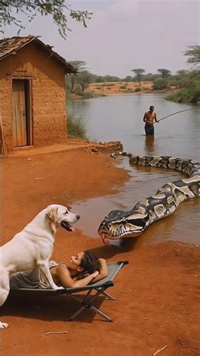 Terrifying Wildlife Encounter Caught on Camera: Giant Python Crawls Into Campsite!”