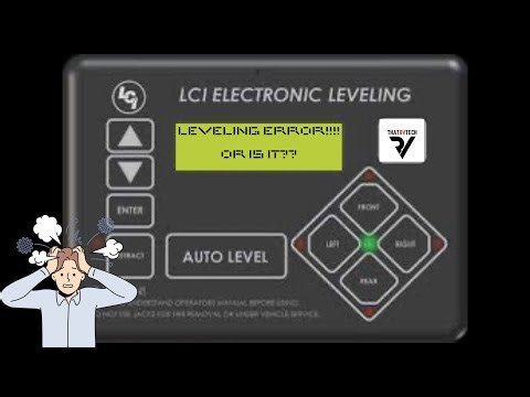 Common leveling system errors, that aren’t really errors. Try these before paying for service!