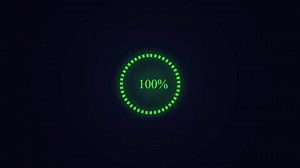 circle loading bar animation with countdown