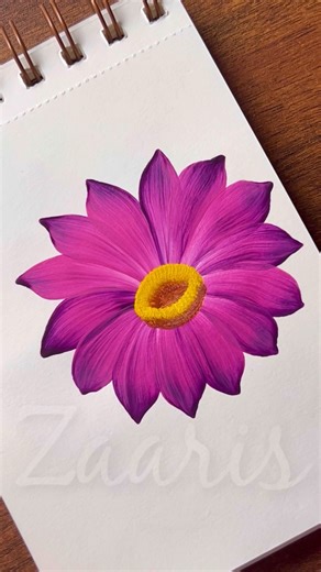 5.2M views · 88K reactions | 勺Vibrant super easy flower painting with simple round brush strokes and acrylic paints 勺﫶 #RoundBrush #simplepainting #brushstrokes #vibrant #art #flowerpainting #fbreelsfypシ゚ | Zaaris | Facebook