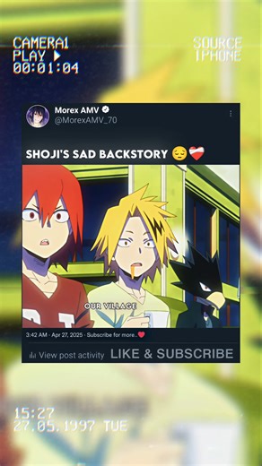 Shoji's sad backstory 😔❤️‍🩹 #myheroacademia #mha #mhaedit #anime #animeedit #shorts
