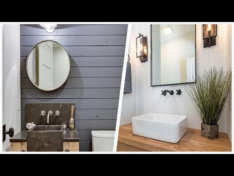 75 Luxury Farmhouse Powder Room Design Ideas You'll Love 😊