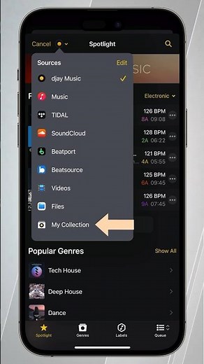 How to organise music and create playlists in 𝗱𝗷𝗮𝘆 📲🎧🎶⁣ #djaySCHOOL27 #djaySCHOOL #djay #dj