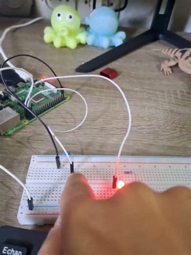 Raspberry Pi Lesson 6 Homework: Push button controlled LED