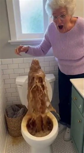 Grandma's Toilet Explosion Prank!
