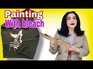 The secret to designing on clothes with bleach! Simple but unique