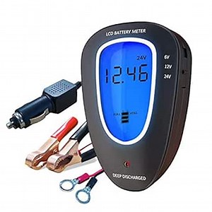 ULTRAPOWER 6V 12V 24V Automotive Battery Tester, Battery Load Tester, AC Generator Test and Voltage Charging Digital Analyzer, Suitable for Cars, Trucks, Motorcycles, ATV, SUVs, Lead Acid Batteries