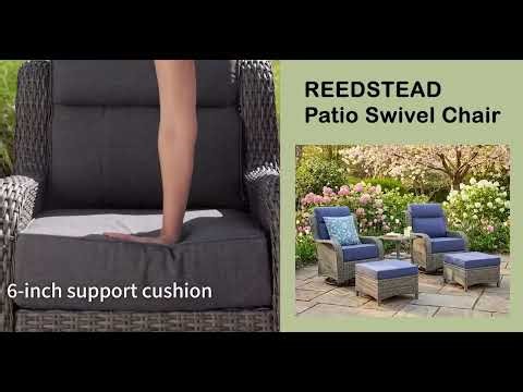 Swivel Glider Chair Set | Comfortable Outdoor Patio Seating