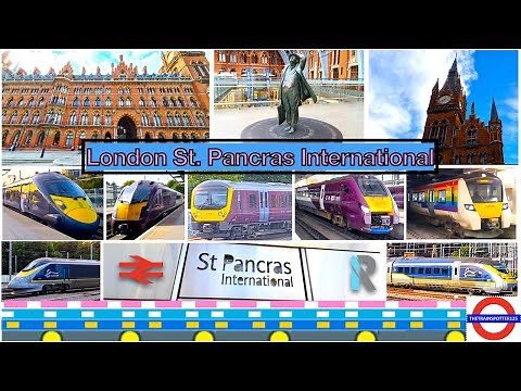 Trains at London St. Pancras International [STP] IN-DEPTH Station Walkthrough - MML/HS1 (17/07/2022)
