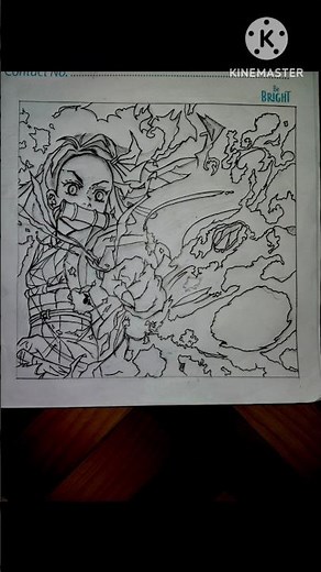 I Tried To Draw Nezuko From Demon Slayer #demonslayer #art #anime