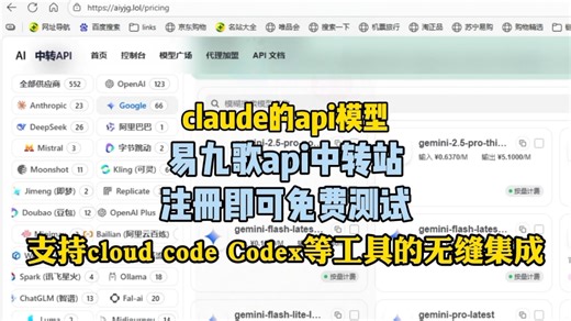 api中转站-claude的api模型