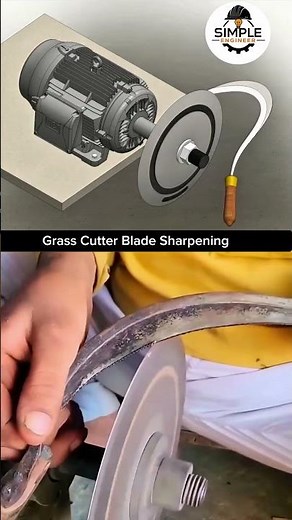Grass Cutter Blade Sharpening 🔥 | Make Your Cutter Sharp Like New in Minutes!
