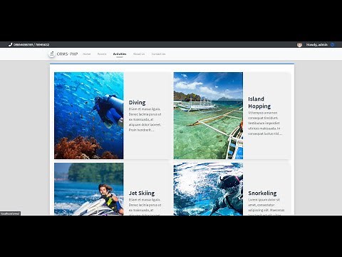 Online Resort Management System using PHP DEMO