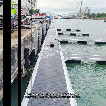 Commercial Finger Aluminum Floating Dock Pontoon Marine HDPE Pier