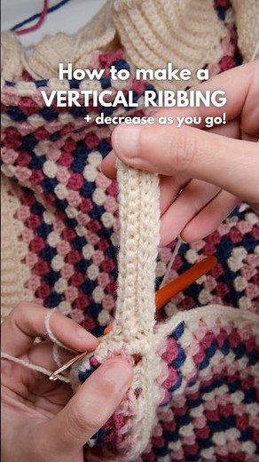 Easy Crochet Ribbing Technique Step by Step #crochet #tutorial