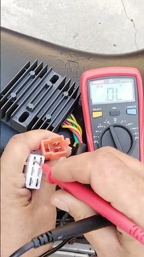 How to test a motorcycle's regulator rectifier.